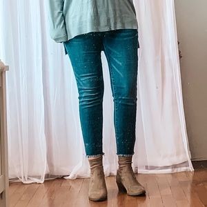 Pink Lily Boutique The Anne Dark Wash Crop Jeans